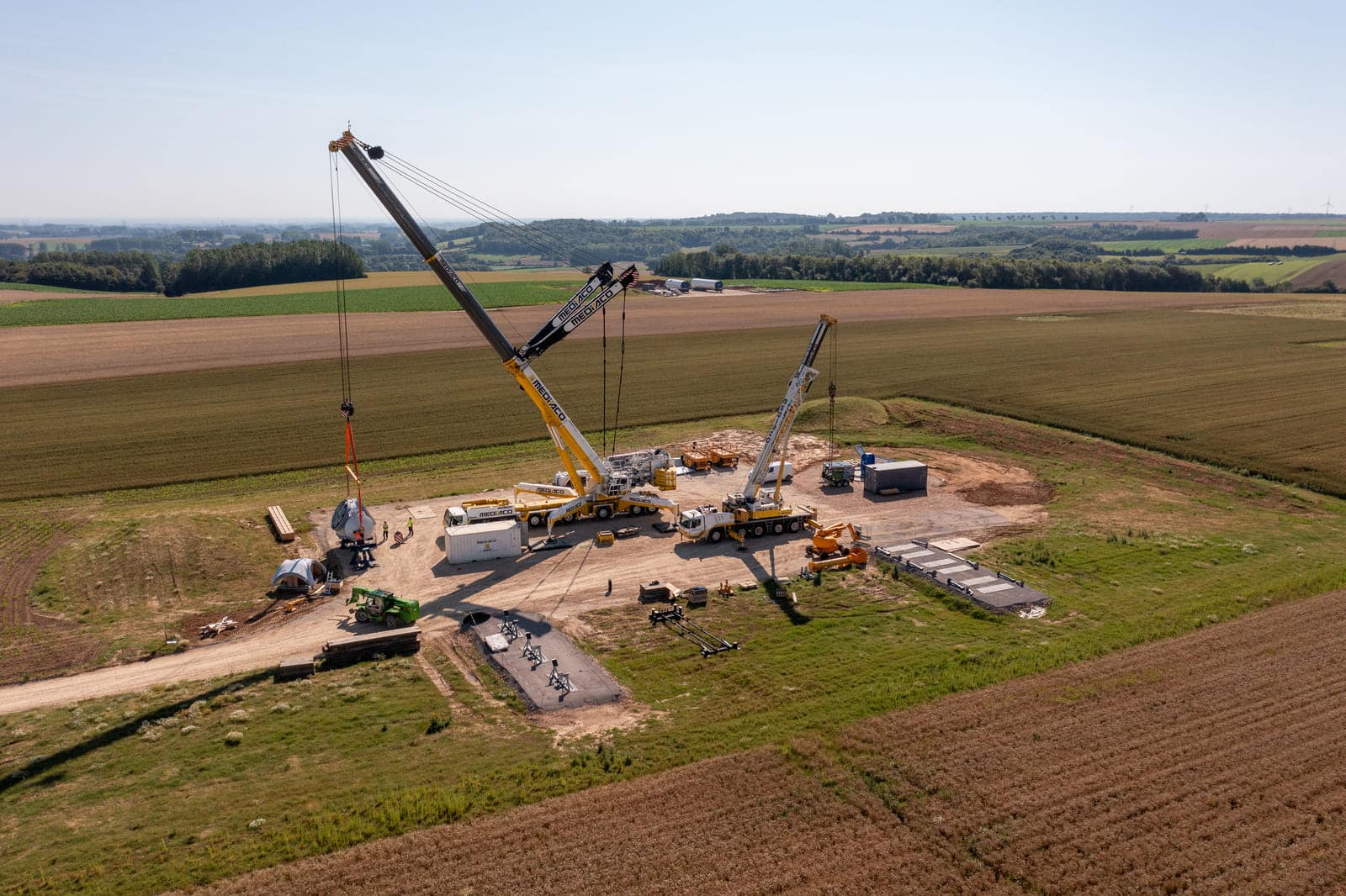 film chantier erg drone