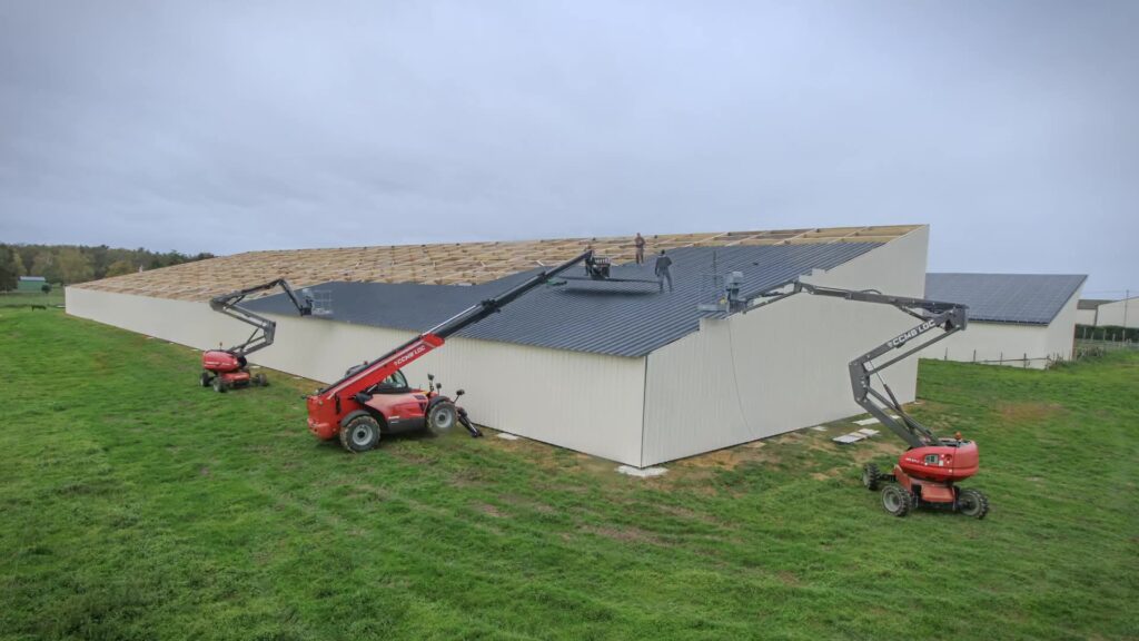 Vidéo timelapse chantier agricole