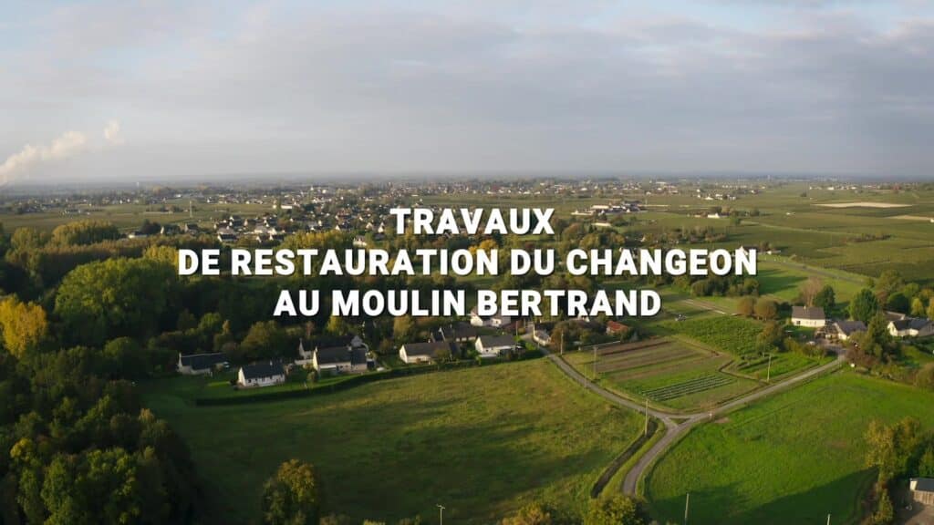 video travaux de restauration du Changeon