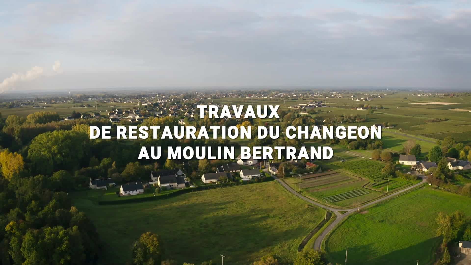 video travaux de restauration du Changeon
