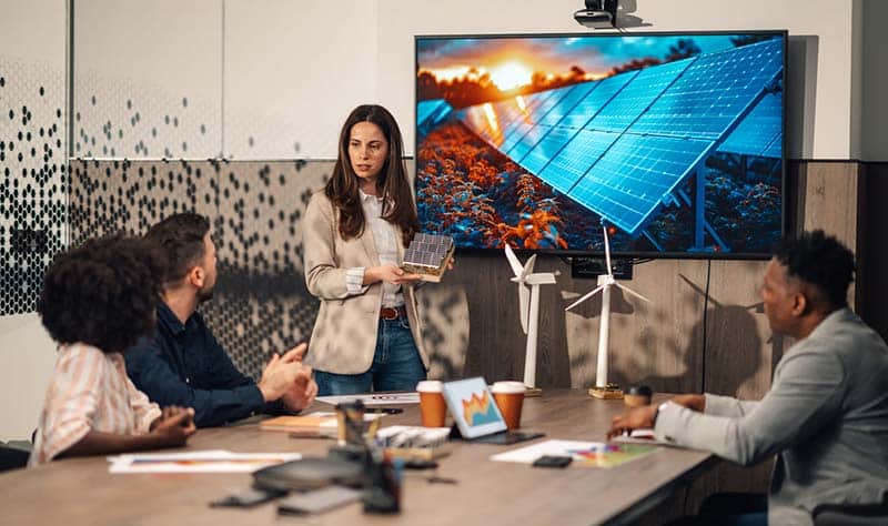 Réunion entreprise stratégie vidéo