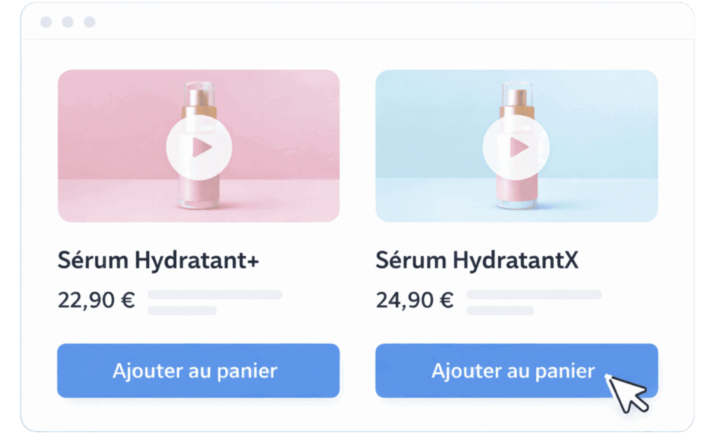 comparaison produit ecommerce avec vidéos
